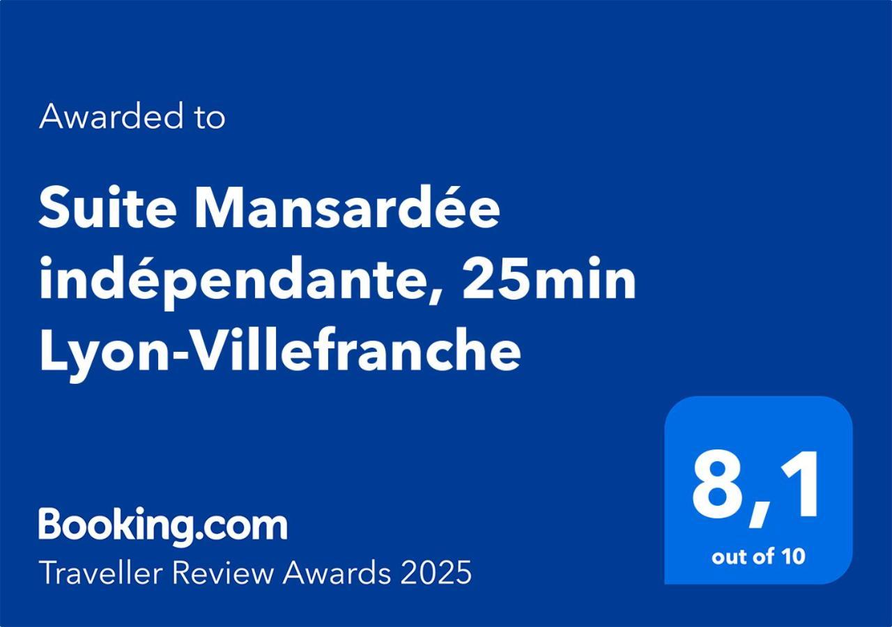 Suite Mansardee Independante, 25Min Lyon-Villefranche Chazay-d'Azergues 外观 照片
